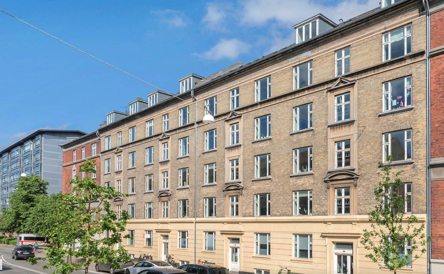 Furnished flat with balcony at Frederiksberg