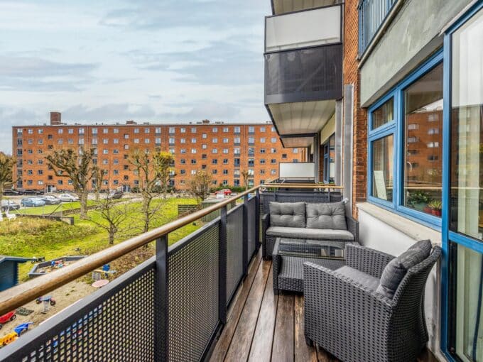 Fuldt møbleret lejlighed med stor altan | Valby | LejeMægleren